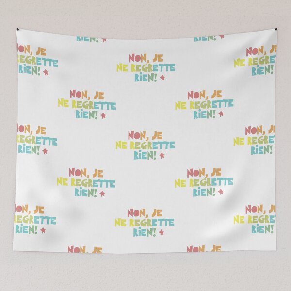 Item preview, Non, Je Ne Regrette Rien 2 Typographic Design  designed and sold by F4xhKWwA.