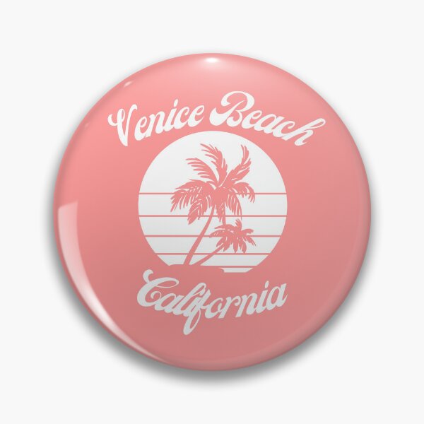 Item preview, Venice Beach California (White + Coral) designed and sold by Just-Basic.