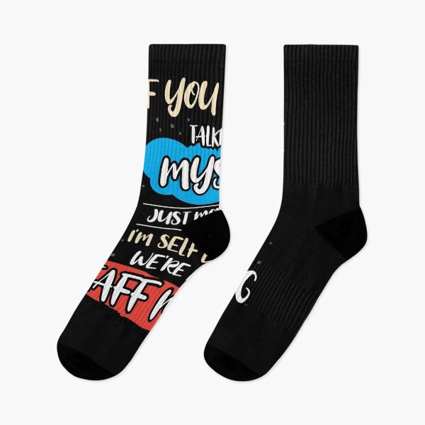 Item preview, If You See Me Talking To Myself Move Along Funny Saying designed and sold by Dressed For  Duty.