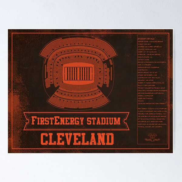 Item preview, Cleveland Browns FirstEnergy Stadium designed and sold by Shagreal.