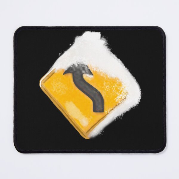 Item preview, Curvy road ahead snow covered Road sign designed and sold by aadventures.