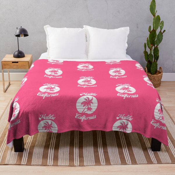 Item preview, Malibu California (White + Hot Pink) designed and sold by Just-Basic.