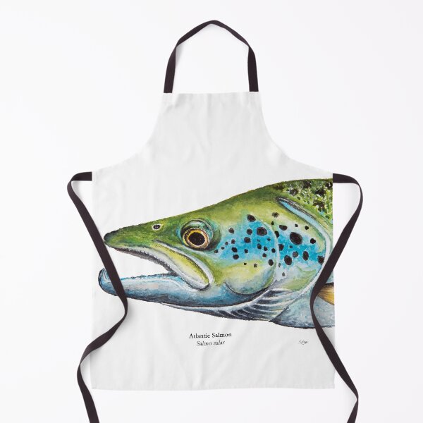 Item preview, Atlantic Salmon Head Painting designed and sold by Stephen Emms.