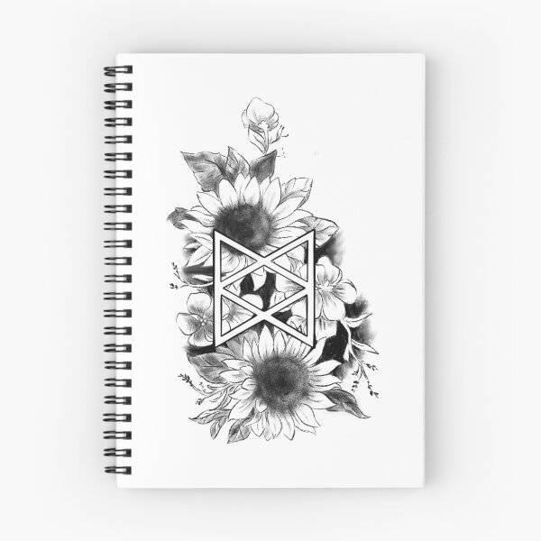 Item preview, taz balance floral design - b&w designed and sold by lup r.