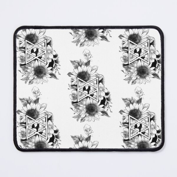 Item preview, taz balance floral design - b&w designed and sold by lup r.