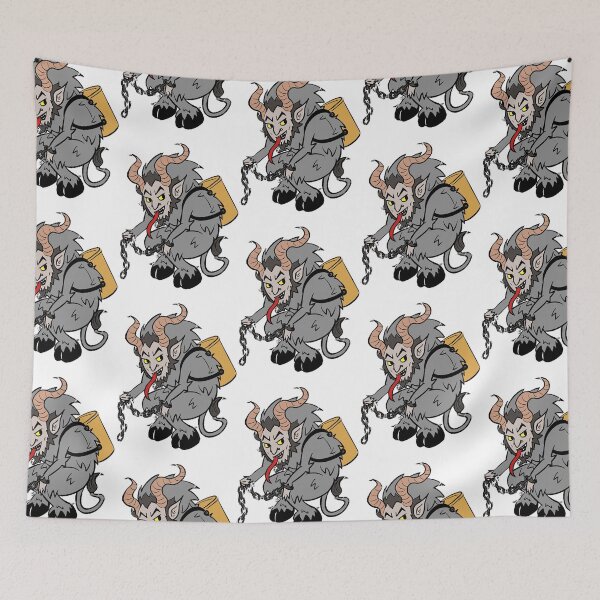 Aperçu de l'œuvre Krampus en gris foncé créée et vendue par F4xhKWwA.