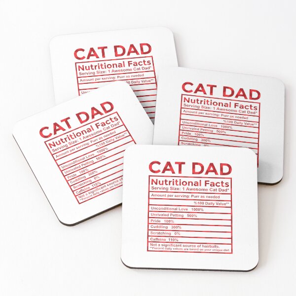 Item preview, Datos nutricionales de Cat Dad designed and sold by SimplyCosmic11.