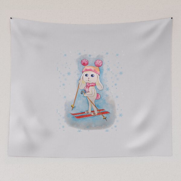 Item preview, Snow Bunny on Skies designed and sold by ArtCollectables.