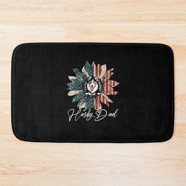 Item preview, Vintage USA Best Siberian Husky Dad Ever American Flag  designed and sold by differentlycil.