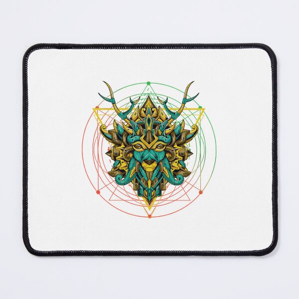 Item preview, nature deer mecha crossover on top of sacred geometry designed and sold by F4xhKWwA.