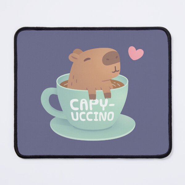 Item preview, Cute Capybara Capyuccino Coffee designed and sold by rustydoodle.