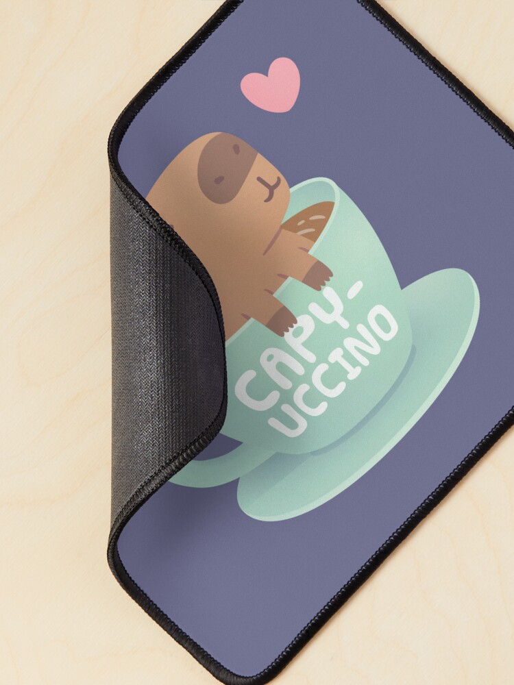 Cute Capybara Capyuccino Coffee Takeaway Cup' Sticker