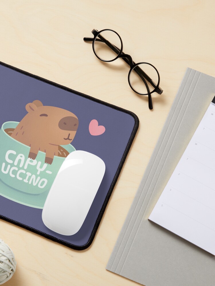 Cute Capybara Capyuccino Coffee Takeaway Cup' Sticker