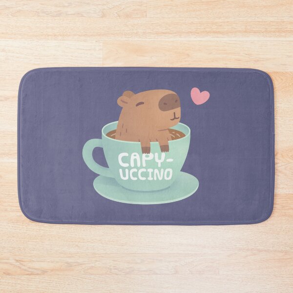 Item preview, Cute Capybara Capyuccino Coffee designed and sold by rustydoodle.