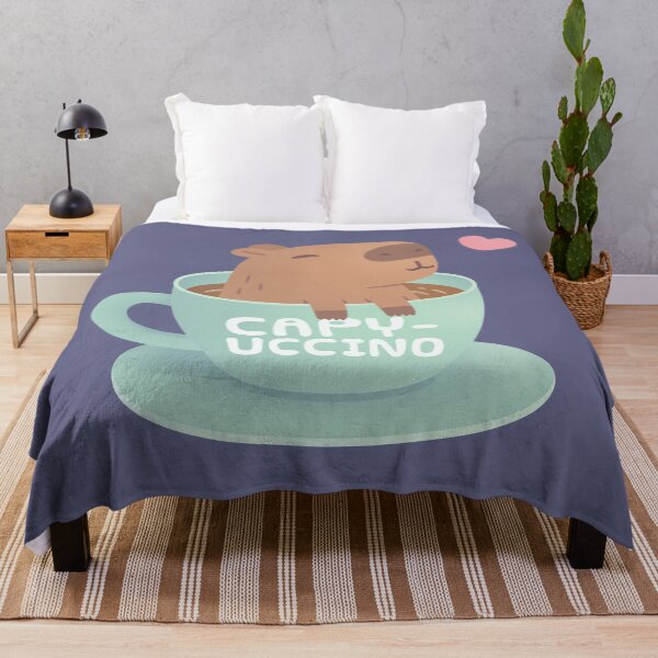 Item preview, Cute Capybara Capyuccino Coffee designed and sold by rustydoodle.