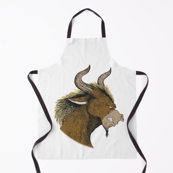 Item preview, Fantasy Creature - A Minotaur's Head Inked and Fully Colored designed and sold by TwinHand.