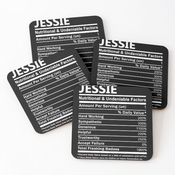 Item preview, Jessie Name T Shirt - Jessie Nutritional And Undeniable Factors Gift Item Tee designed and sold by artiagasonya.