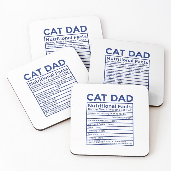 Item preview, Datos nutricionales de Cat Dad designed and sold by SimplyCosmic11.