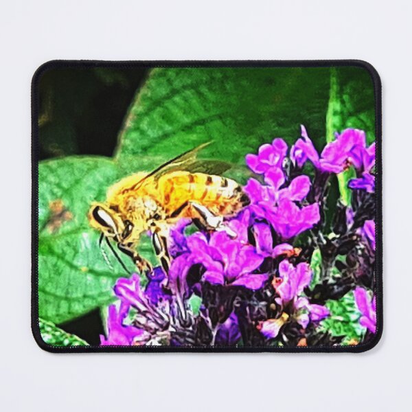 Item preview, Close Up Bee On Purple Flowers designed and sold by joybelledesigns.