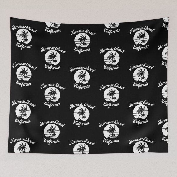 Item preview, Hermosa Beach California (White + Black) designed and sold by Just-Basic.