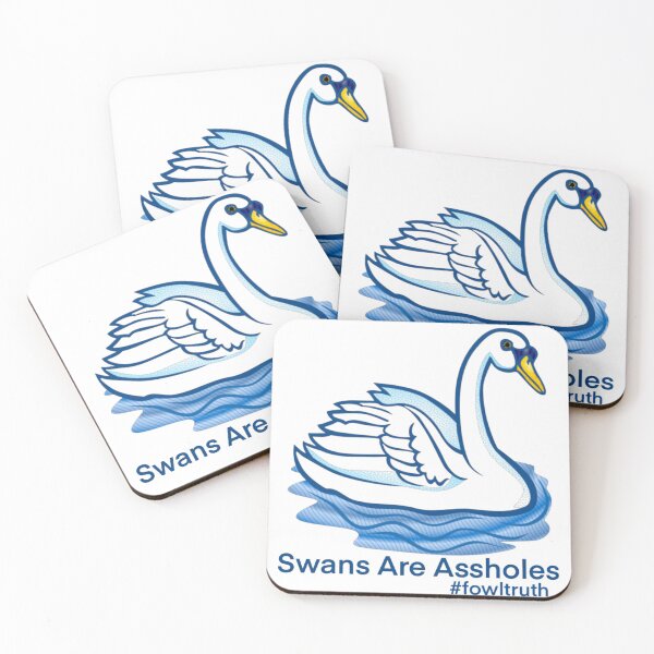 Item preview, Swans Are Assholes #fowltruth designed and sold by BetelgeuseX3.