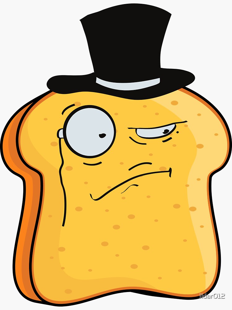 "Disguised Toast Funny Iconic Design Classic" Sticker for Sale by