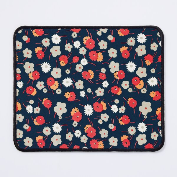 Item preview, White, Gray, Pink and Red Flowers Pattern by Charles Goy designed and sold by BossyCatHome.