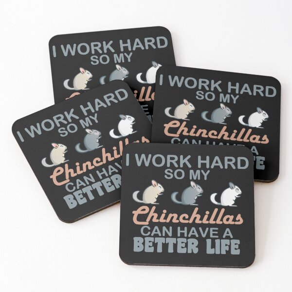 Item preview, Chinchilla Pet I Work Hard So My Chinchillas Can Have A Better Life designed and sold by Chinchilla-Pet.