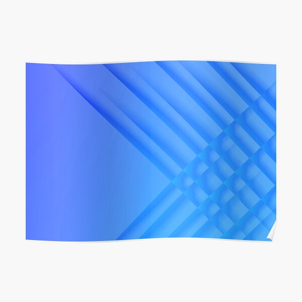 "Woven on the Right Light Blue Dark Blue" Poster for Sale by