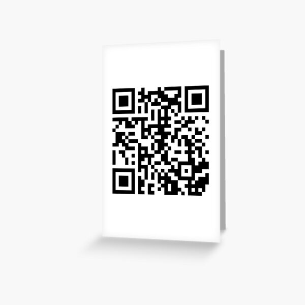 RICKROLL QR code 3d printed wall art decor gag gift funny sign