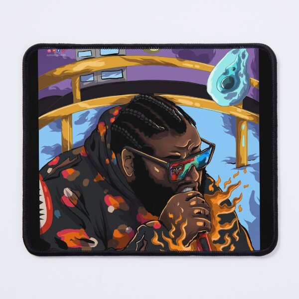 Item preview, "Ruger in da Rain" Painting by Barbados Black designed and sold by DTR Forever.