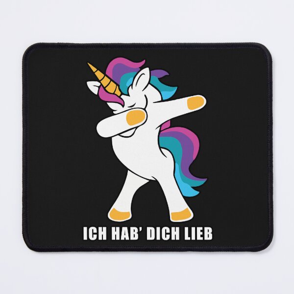Item preview, Valentines Puns German I Love You With Dabbing Horned Horse designed and sold by monica1059.