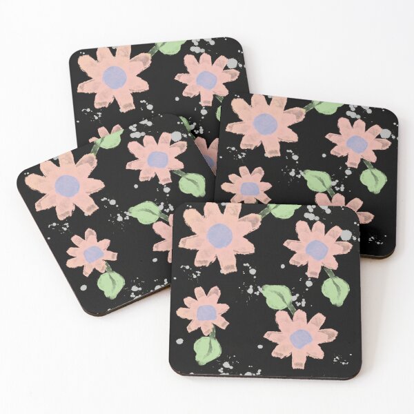 Item preview, Simple Pink Watercolor Floral Pattern designed and sold by JadedLilacsArt.