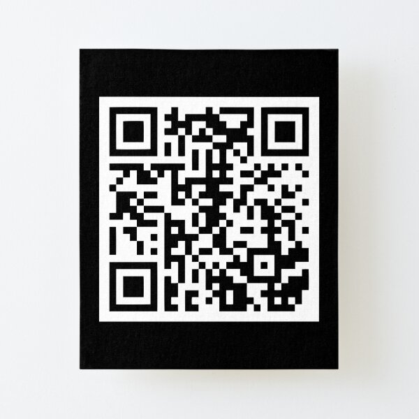 rick roll qr code moletom com capuz