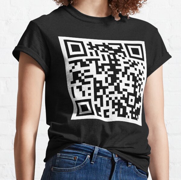 Rickroll T Shirt 100% Cotton Qr Code Astley Never Gonna Give You Up Rick  Rolled Rickrolled Rick Rolling Rickrolling Short Long - T-shirts -  AliExpress