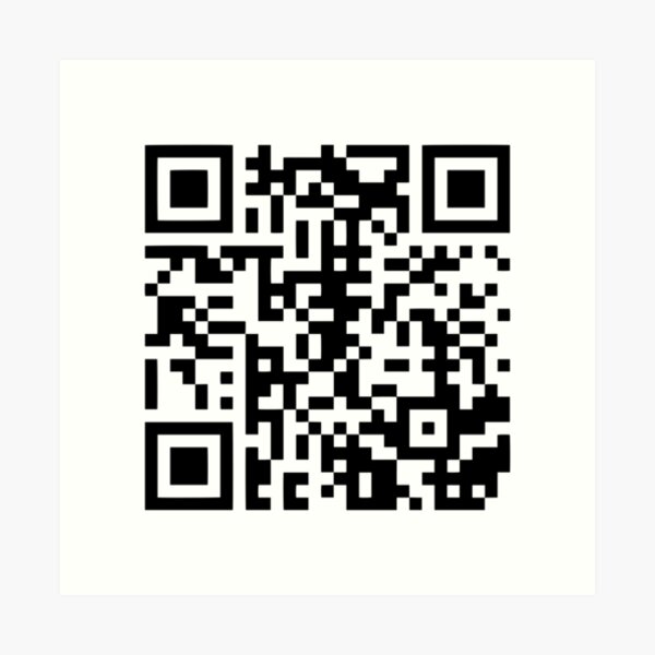 Rick Roll Link QR Code Postcard for Sale by magsdesigns