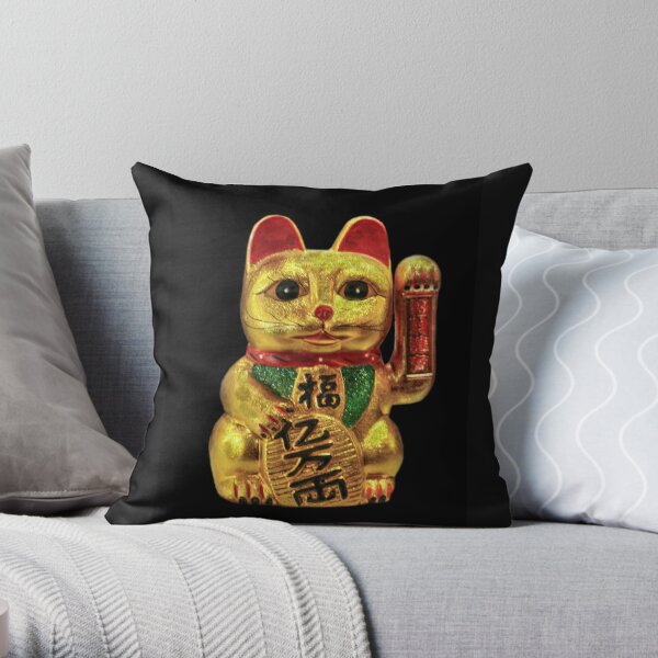 Coussins Sur Le Theme Maneki Neko Redbubble