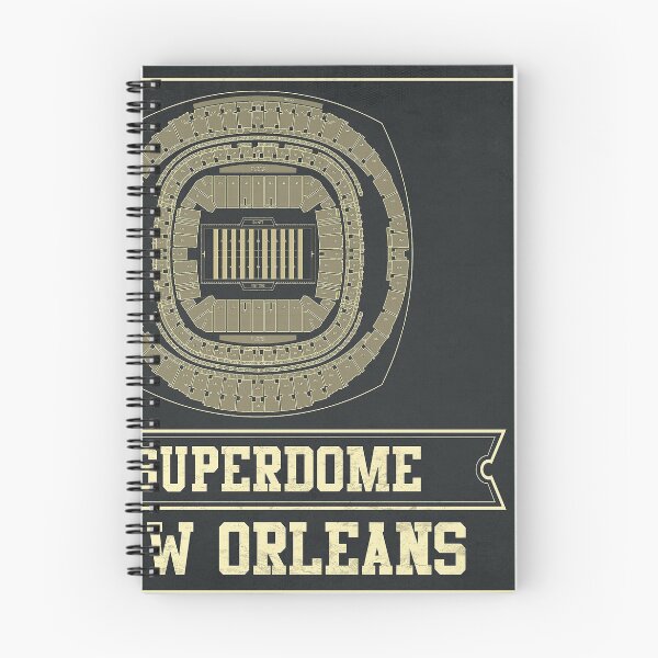 Artikelvorschau, New Orleans Saints Superdome Sitzplan – Vintage entworfen und verkauft von Shagreal.