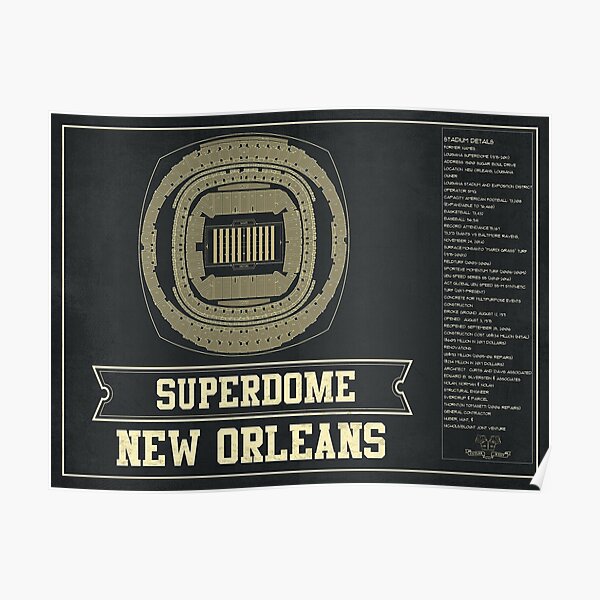 Superdome - New Orleans Saints Art Print