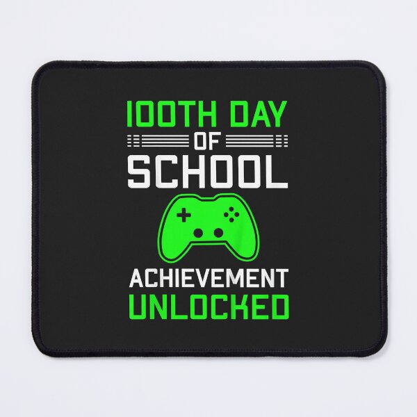 Item preview, Kids 100 Days of School Achievement Unlocked Video Gamer designed and sold by ricnikkiaavi.