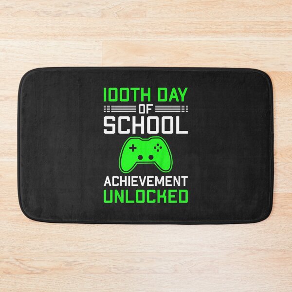 Item preview, Kids 100 Days of School Achievement Unlocked Video Gamer designed and sold by ricnikkiaavi.