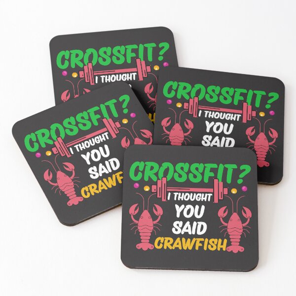 Item preview, CrossFit? I Thought You Said Crawfish, Mardi Gras Graphic designed and sold by ChicLilyShop.