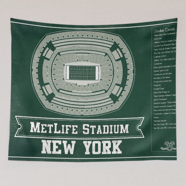 Item preview, New York Jets MetLife Stadium - Vintage designed and sold by Shagreal.