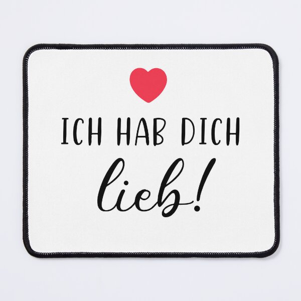 Item preview, Aethestic Valentines Puns German I Love You designed and sold by monica1059.