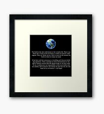 Peice of a Pale Blue Dot Framed Print
