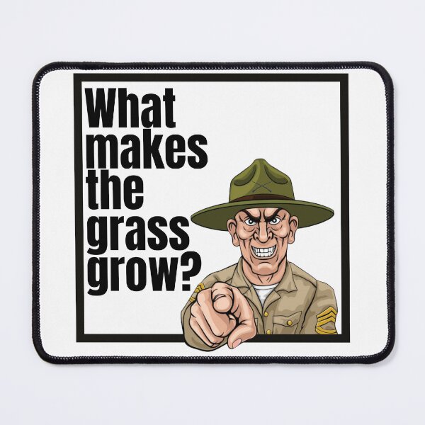 Item preview, "What Makes The Grass Grow?" designed and sold by TheRouteStep.