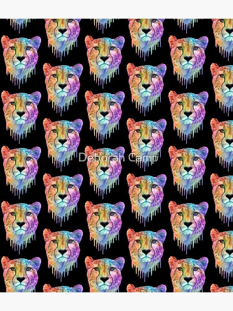 Rainbow Drip Cheetah Print - Cheetah - Sticker