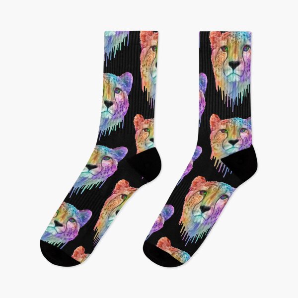 Item preview, Rainbow Drip Cheetah Portrait designed and sold by Deborah Camp.