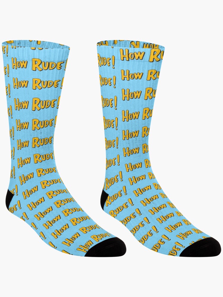 Thumbnail 3 of 5, Socks, How Rude! designed and sold by tracingthestars.