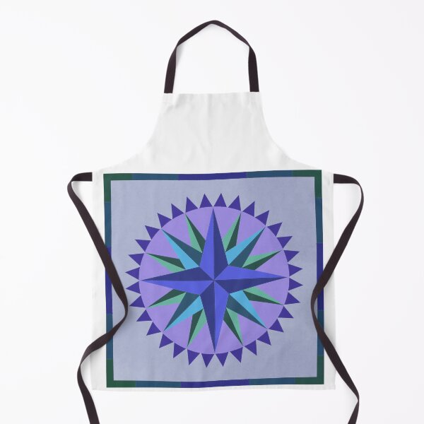 Item preview, Mariner’s Compass Blues designed and sold by TheBarefootMom.
